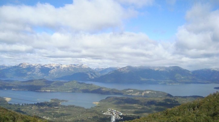 Angostura vista de cima do Cerro Bayo