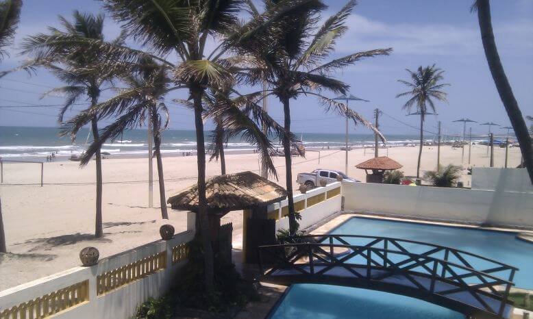 Vista da janela da Pousada Casa Prainha, Ceará