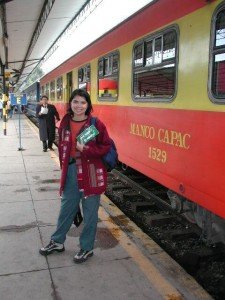 Pegando o trem de Cuzco para Machu Picchu