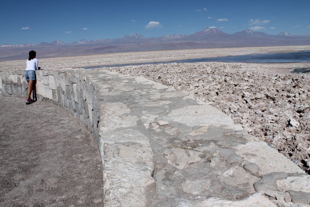 De tarde, já fazia calor no Salar de Atacama