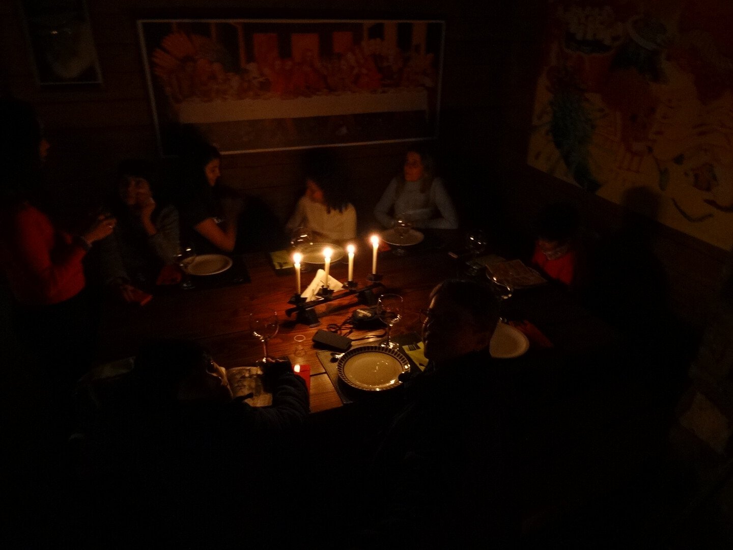 Jantar no refúgio Berghof