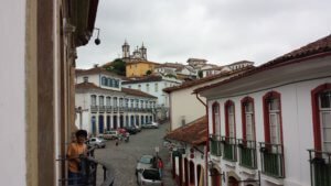 Ouro Preto, vista de dentro da Casa dos Contos