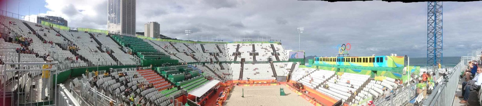 Arena de Vôlei de Praia em Copacabana, no Rio 2016
