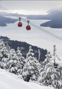 Cabines do teleférico do Cerro Otto, em Bariloche - foto: divulgação