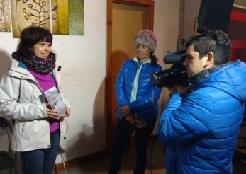 Entrevista para TV de Villa la Angostura