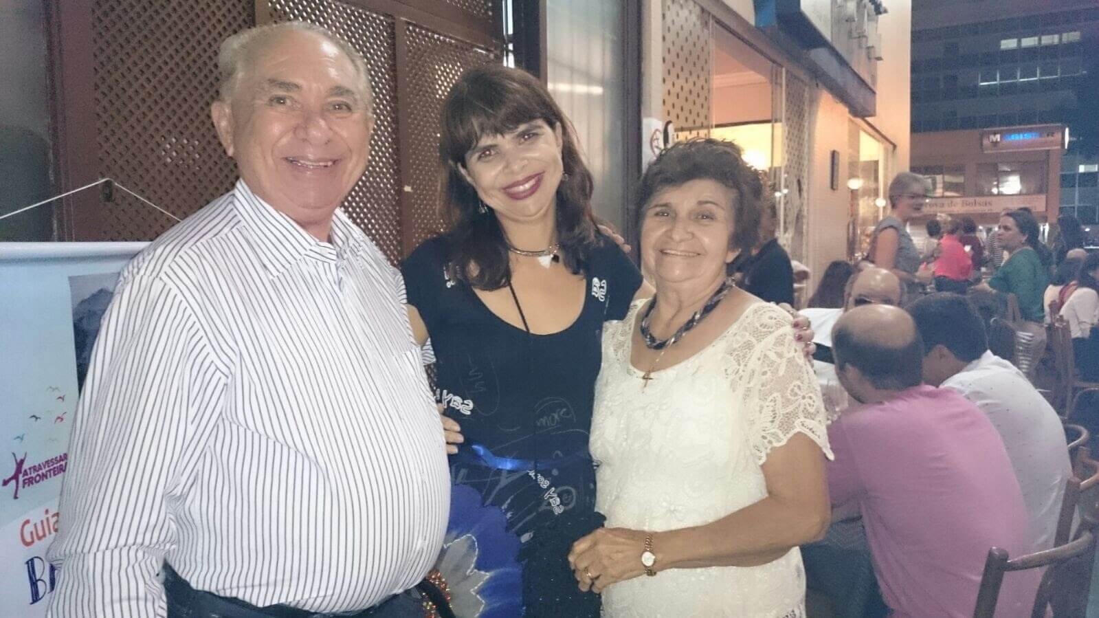 Com meus pais no lançamento do meu Guia no Café Martinica Com meus pais no lançamento do meu Guia no Café Martinica