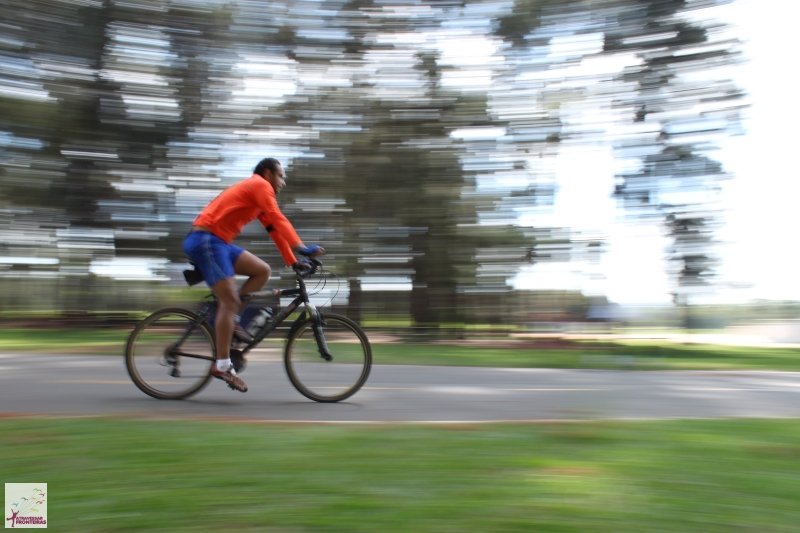 Pedalando no Parque da Cidade