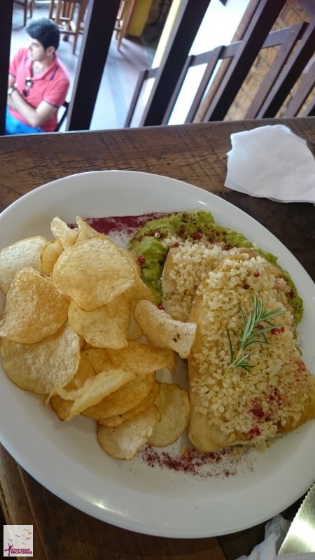 Linguado com quinoa, na Taberna D'Omar, o melhor restaurante de São João del Rei