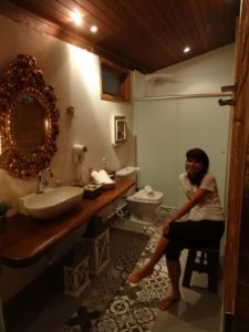 Banheiro da Suíte Imperial Premium da Pousada Casarão Villa do Império, Pirenópolis