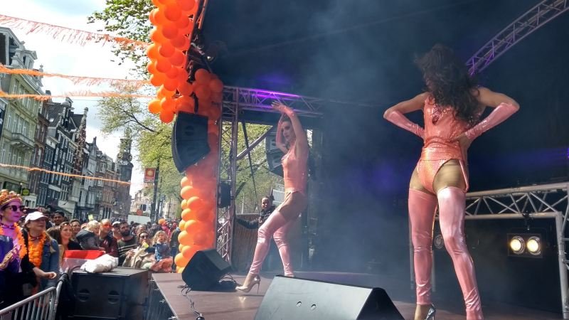 Drag Queen no Dia do Rei em Amsterdam