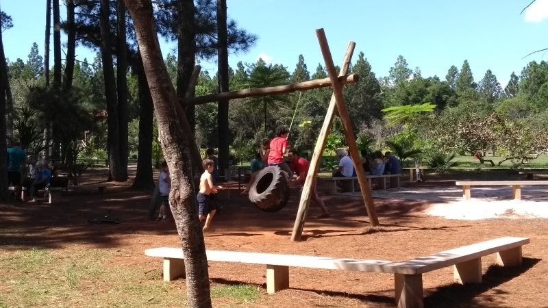 Parque infantil no Jardim Botânico de Brasília