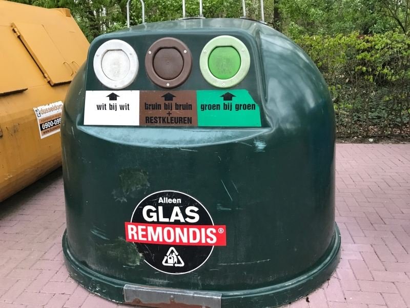 coleta seletiva de lixo em camping da Holanda