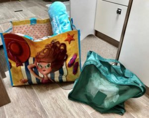 Bolsa para usar nos campings