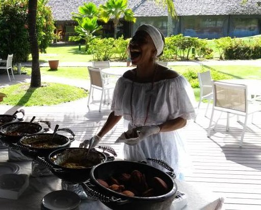 Acarajé no Club Med Trancoso