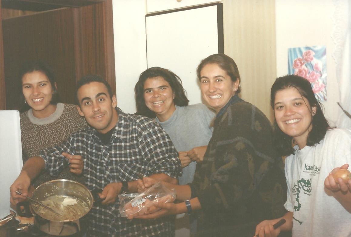 Turma do albergue em Viena Turma do albergue em Viena