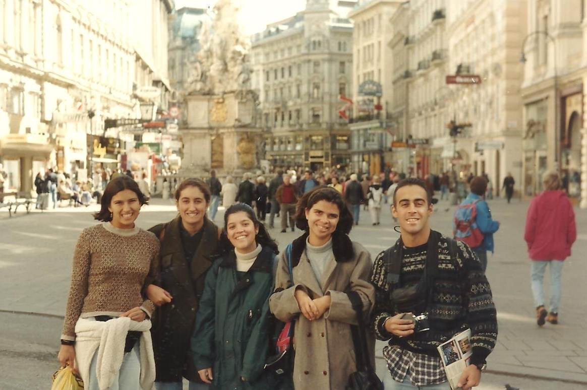 Turma do albergue em Viena Turma do albergue em Viena