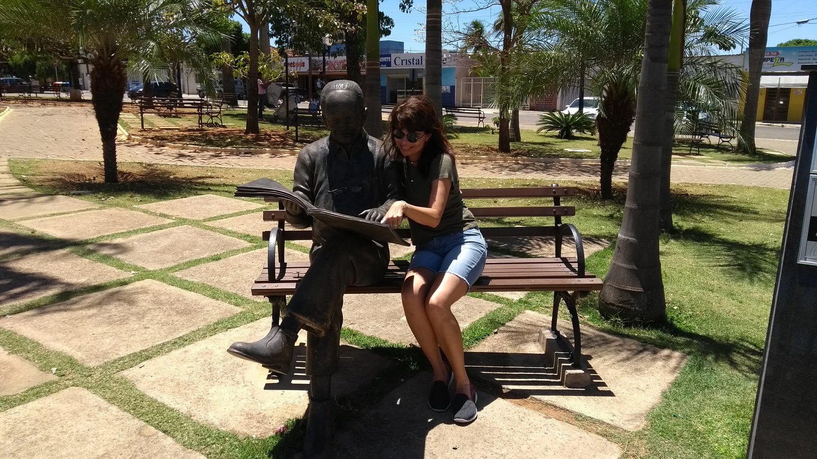 Praça central de Cristalina/GO