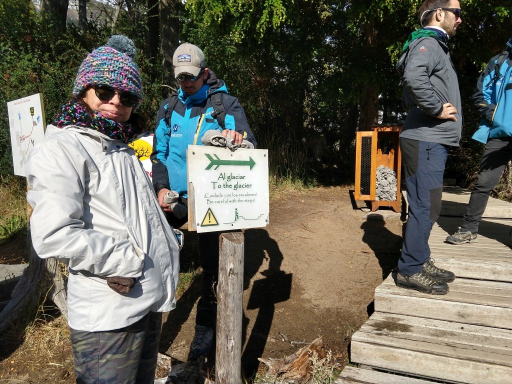 trilha para o mini trekking no Glaciar Perito Moreno, El Calafate
