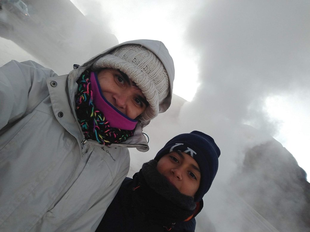 11 graus negativos nos Geysers del Tatio