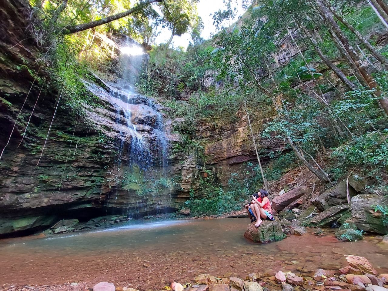 Cachoeira Santuário na Fazenda Roncador
