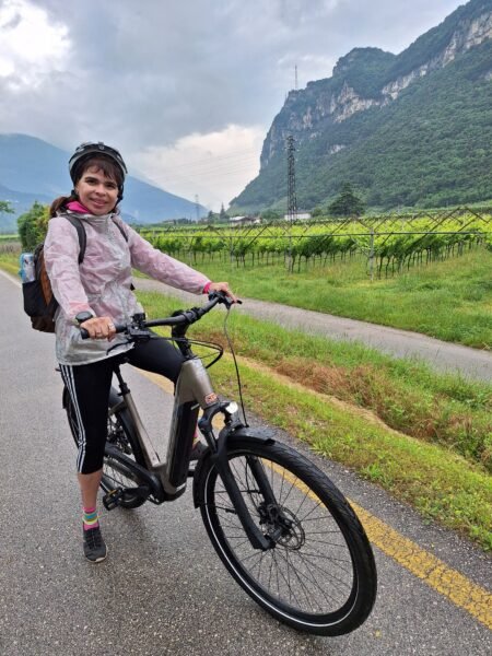 pedalando em Riva del Garda - Itália