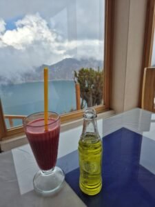 Restaurante em frente ao Quilotoa